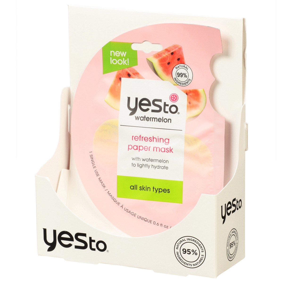 slide 8 of 8, Yes to Watermelon Super Fresh Paper Mask, 0.67 oz