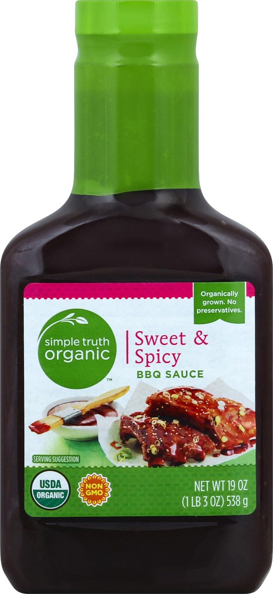 slide 1 of 3, Simple Truth Organic BBQ Sauce 19 oz, 19 oz