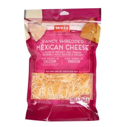 Weis Quality Mexican Blend Four Cheese Shredded Cheese