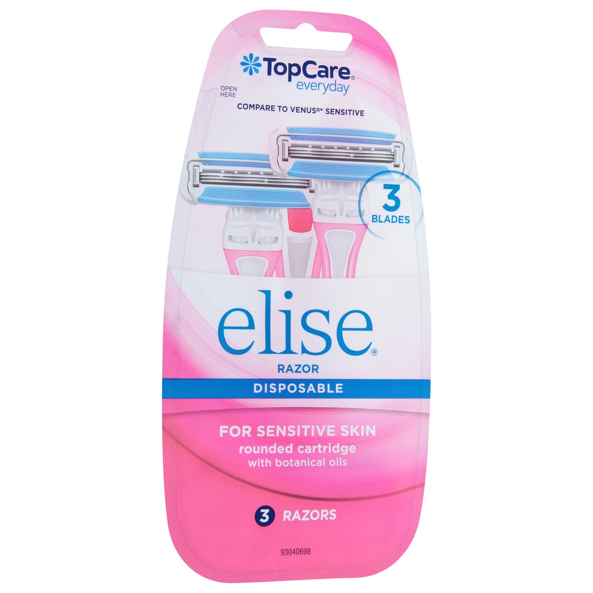 slide 5 of 9, Topcare Womens Triple Blade Razor, 3 ct