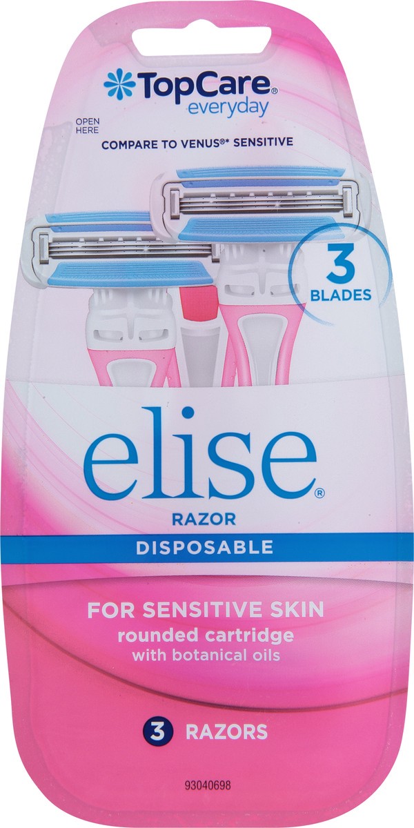slide 3 of 9, Topcare Womens Triple Blade Razor, 3 ct