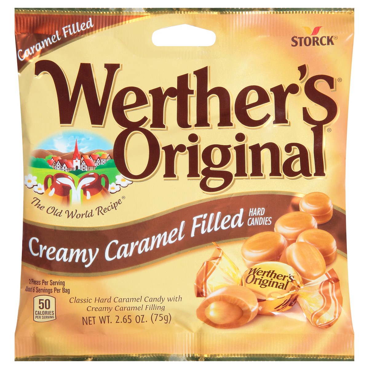 slide 12 of 13, Werther's Original Creamy Caramel Filled Hard Candies 2.65 oz, 2.65 oz