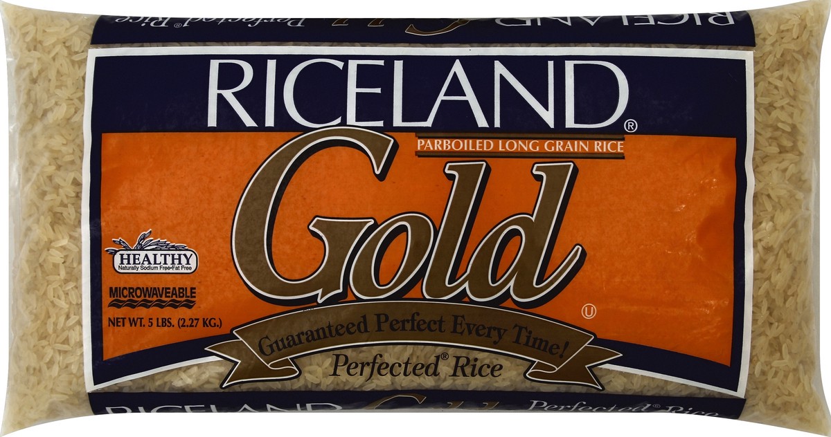 slide 2 of 5, Riceland Gold Enriched Parboiled Long Grain Rice, 5 lb