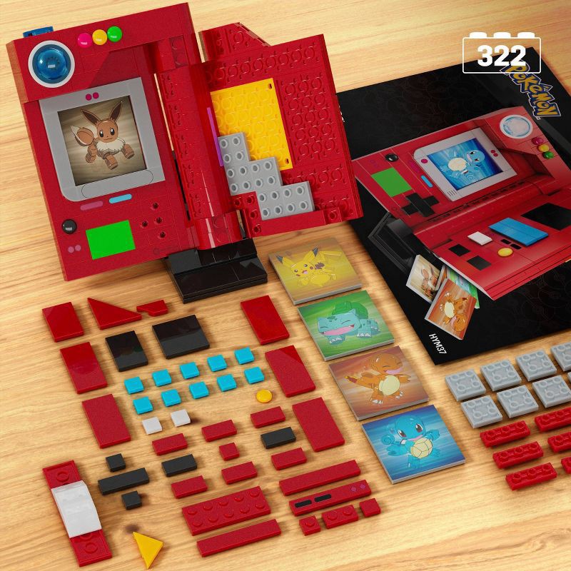 slide 5 of 6, Mega Brands MEGA Pokémon Kanto Region Pokédex Building Kit (322Pieces) for Collectors, 322 ct