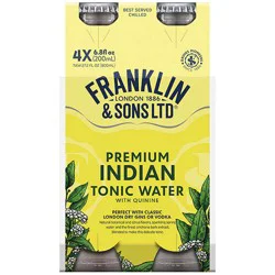 Franklin & Sons Tonic Water 4 pk Bottles