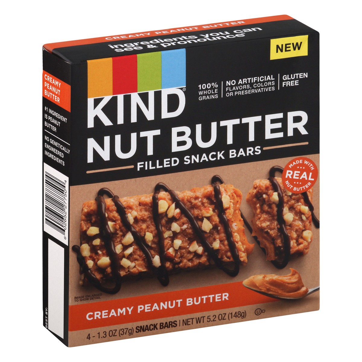 slide 2 of 9, KIND Nut Butter Filled Creamy Peanut Butter Snack Bars 4 ea, 4 ct