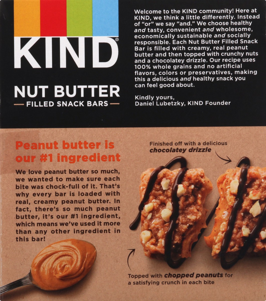 slide 5 of 9, KIND Nut Butter Filled Creamy Peanut Butter Snack Bars 4 ea, 4 ct