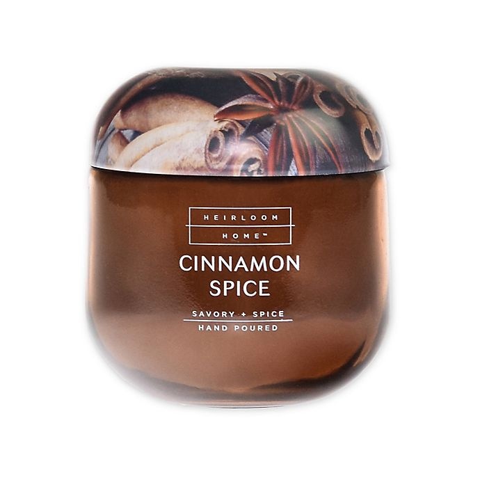 slide 1 of 1, Heirloom Home Cinnamon Spice Jar Candle with Metal Lid, 14 oz