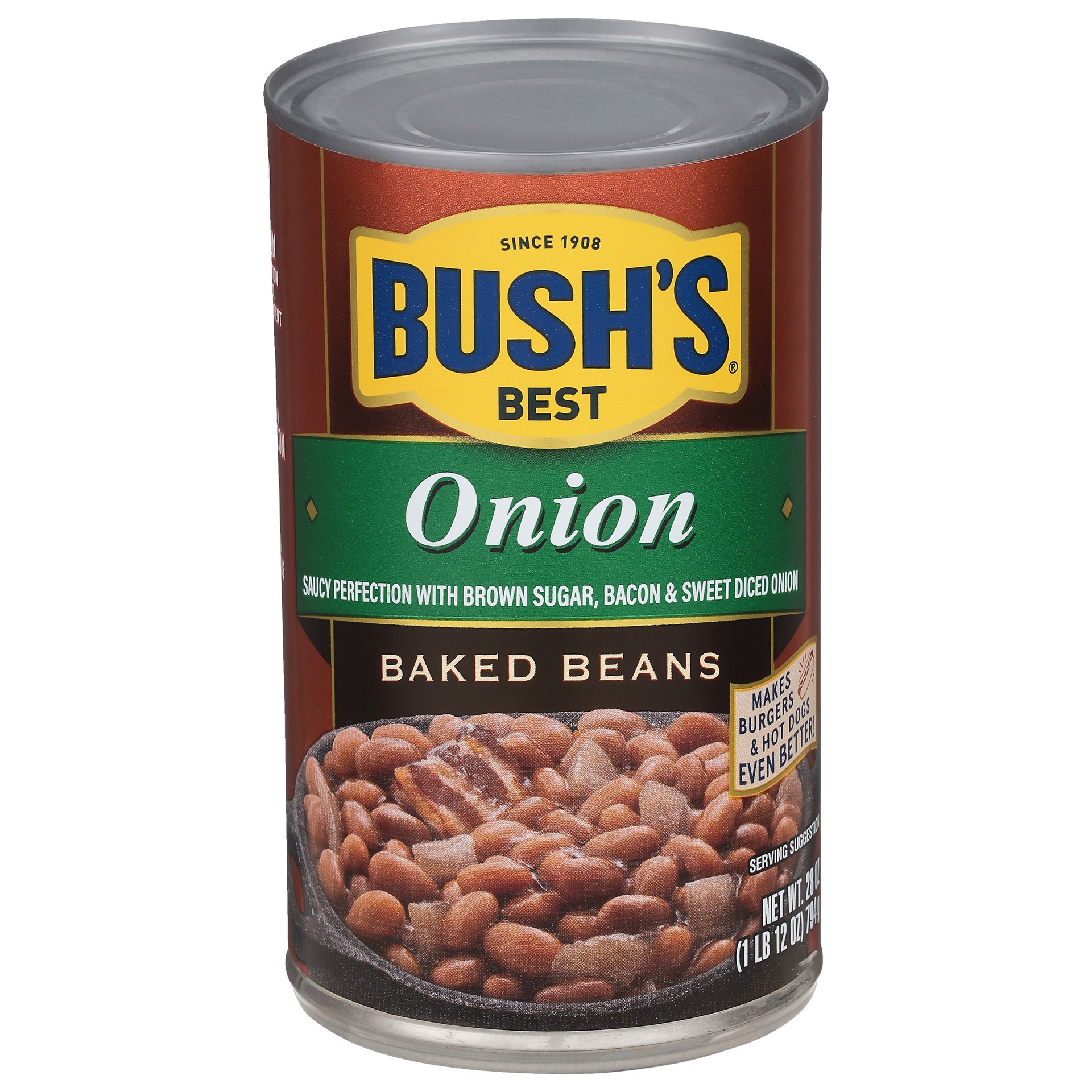 slide 3 of 5, Bush's Best Bush's Baked Beans with Onion 28 oz, 28 oz