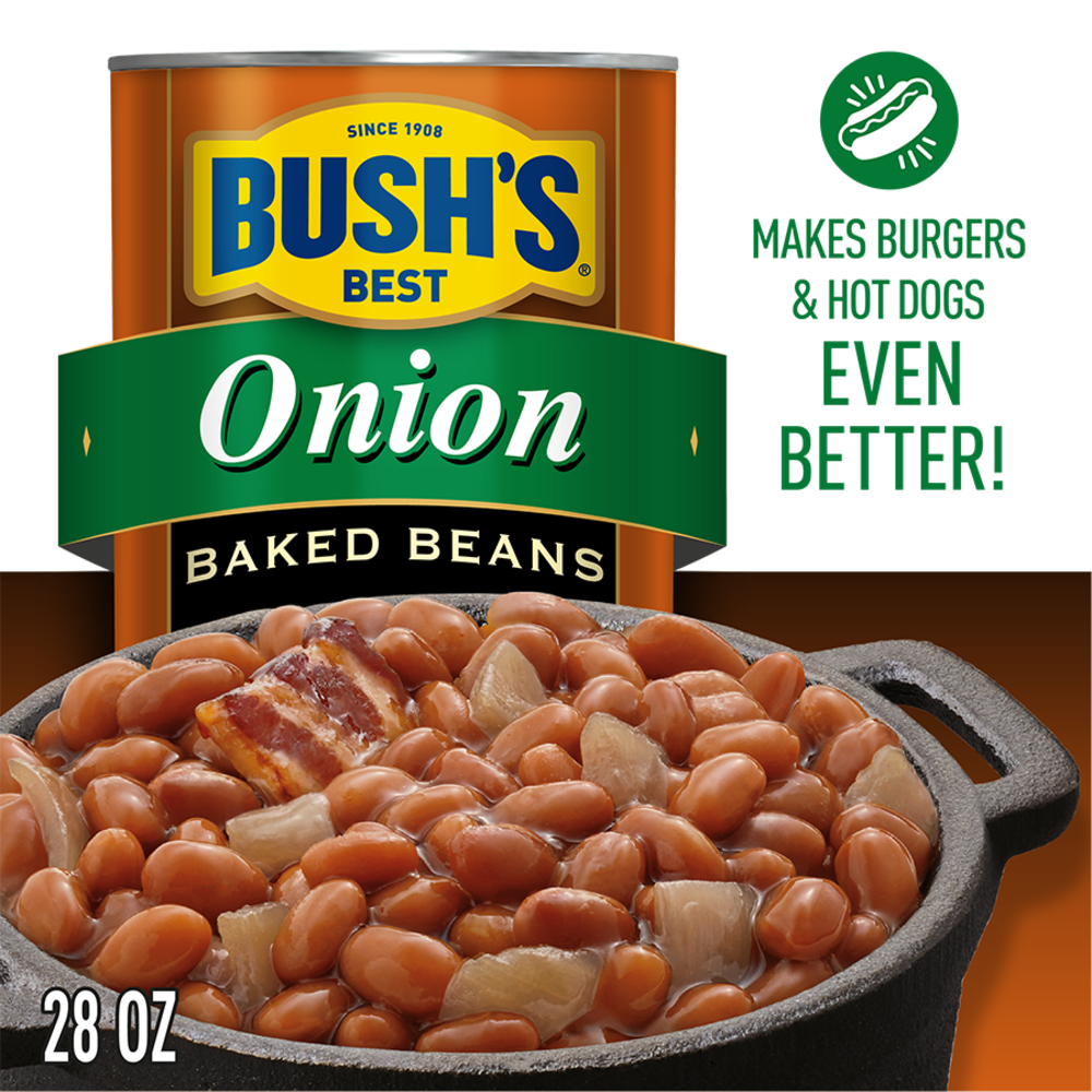 slide 5 of 5, Bush's Best Bush's Baked Beans with Onion 28 oz, 28 oz