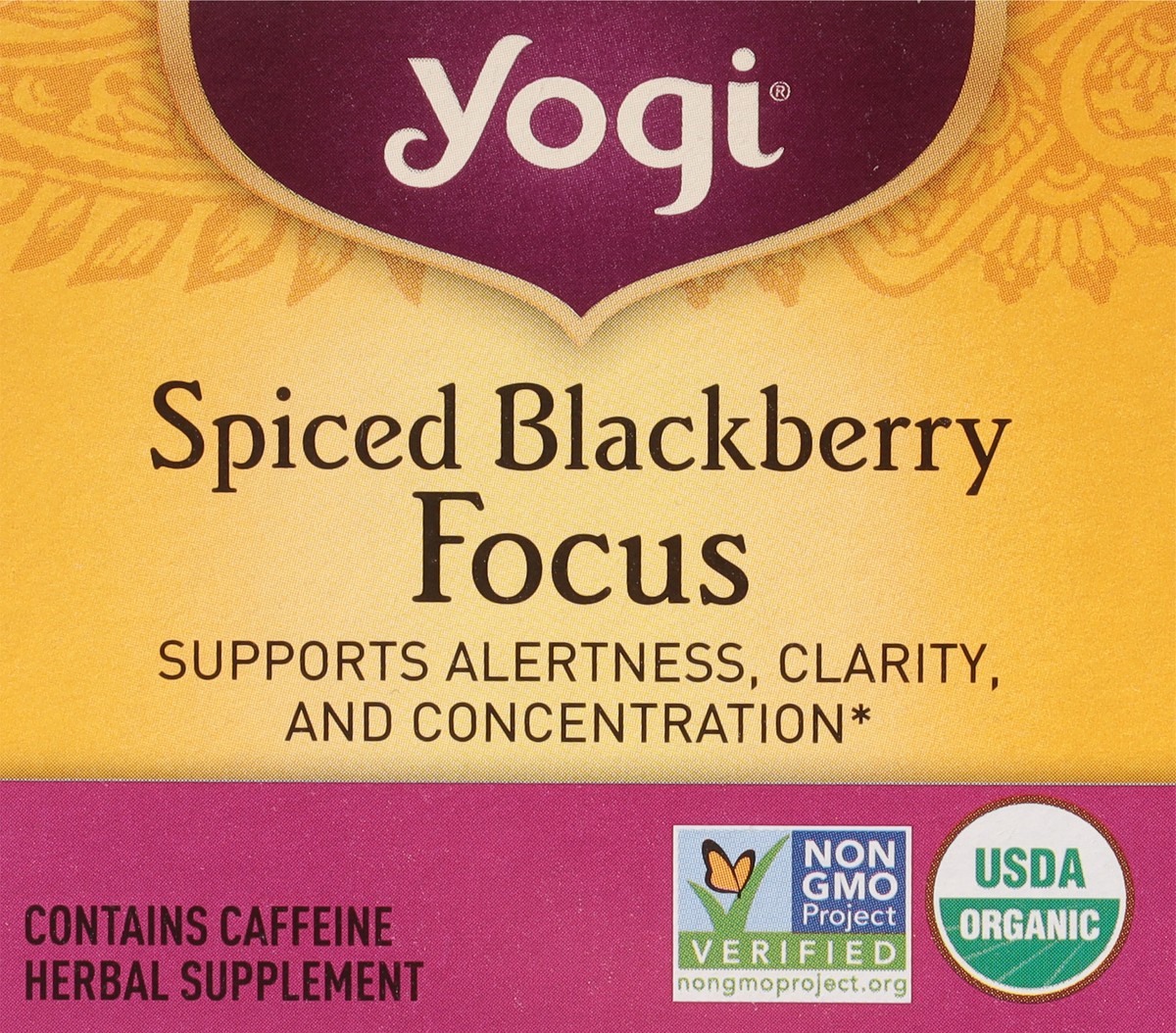 slide 8 of 9, Yogi Tea Bags Spiced Blackberry Focus 16 Tea Bags, 16 ct