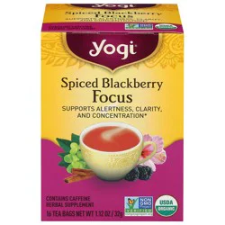 Yogi Spiced Blackberry Focus 16 Tea Bags