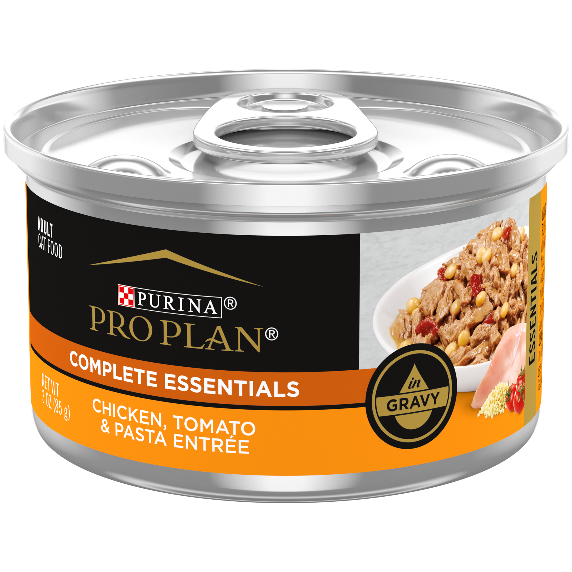 slide 1 of 2, Pro Plan Purina Pro Plan High Protein Cat Food Gravy, Chicken, Tomato and Pasta Entree, 3 oz