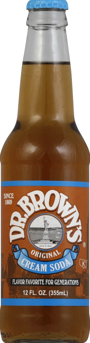 slide 4 of 5, Dr. Brown's Cream Soda, 12 oz