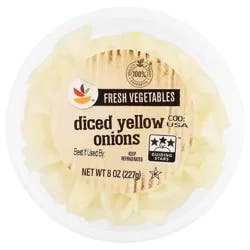 Giant Diced Yellow Onions