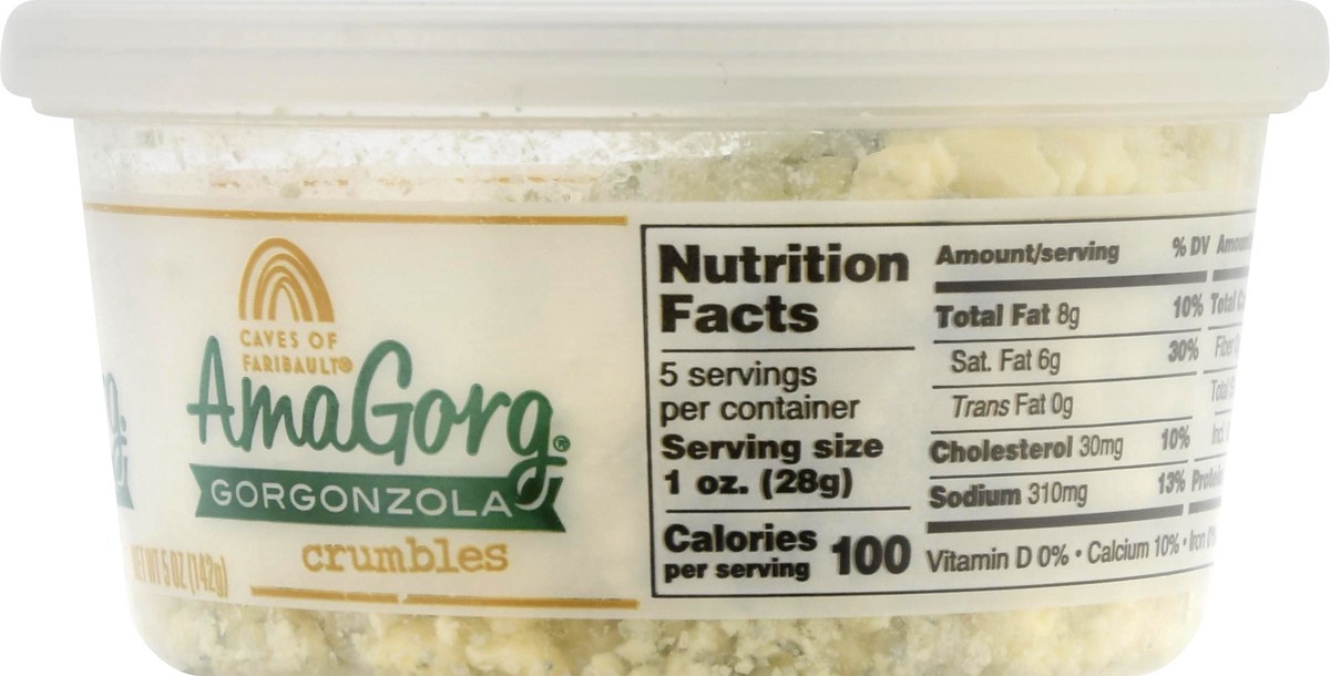 slide 11 of 13, Caves of Faribault AmaGorg Gorgonzola Cheese Crumbles 5 oz, 5 oz