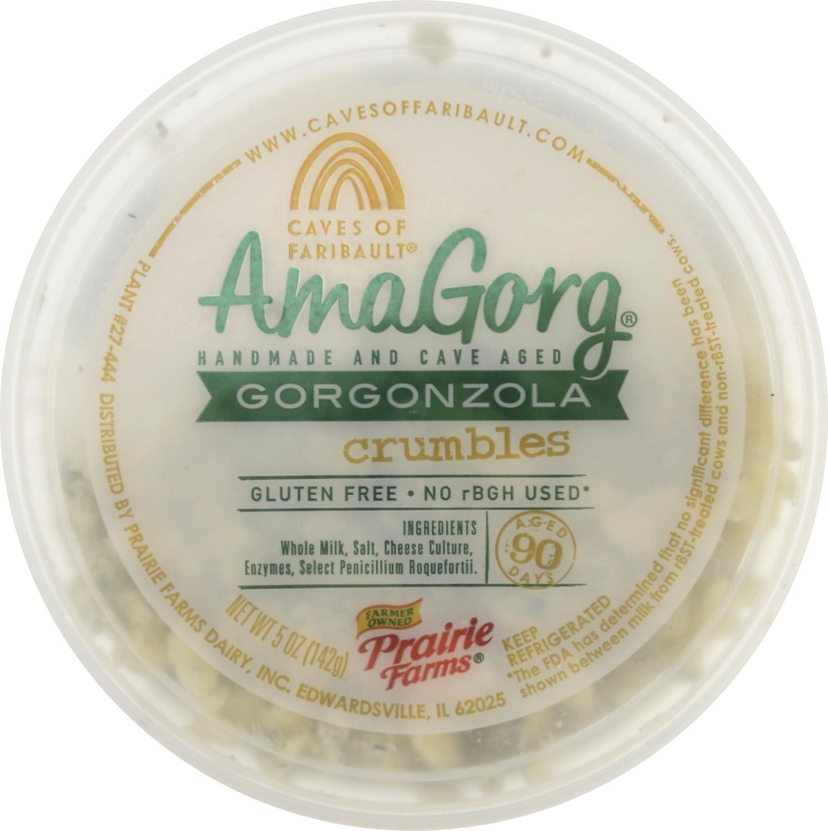 slide 12 of 13, Caves of Faribault AmaGorg Gorgonzola Cheese Crumbles 5 oz, 5 oz