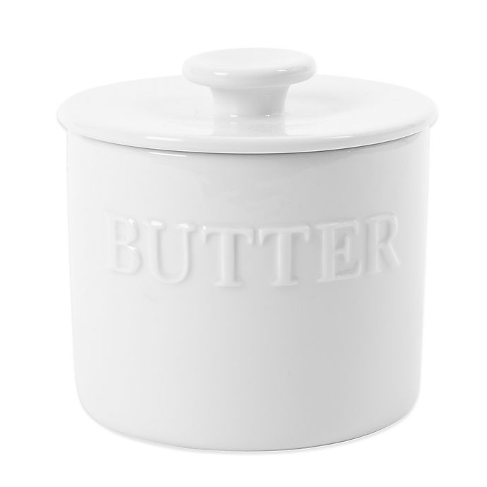 slide 1 of 2, Everyday White by Fitz and Floyd Bistro Butter Keeper, 1 ct