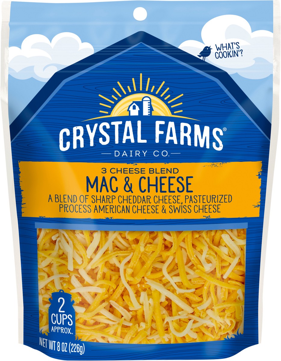 slide 5 of 6, Crystal Farms Mac & Cheese Shreds, 8 oz