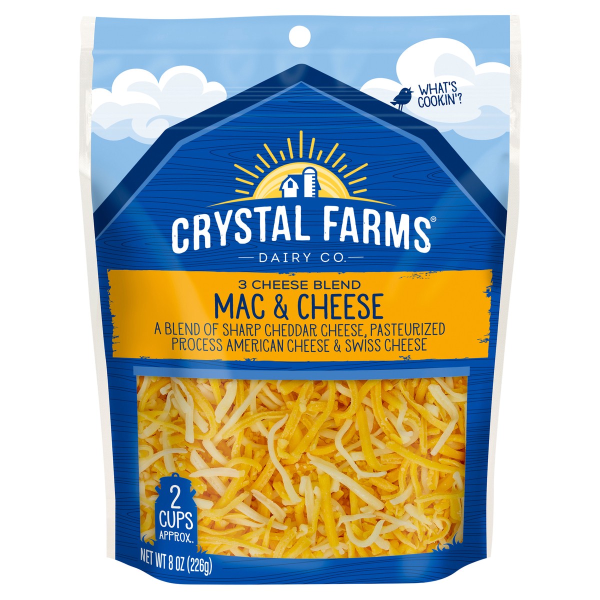 slide 3 of 6, Crystal Farms Mac & Cheese Shreds, 8 oz