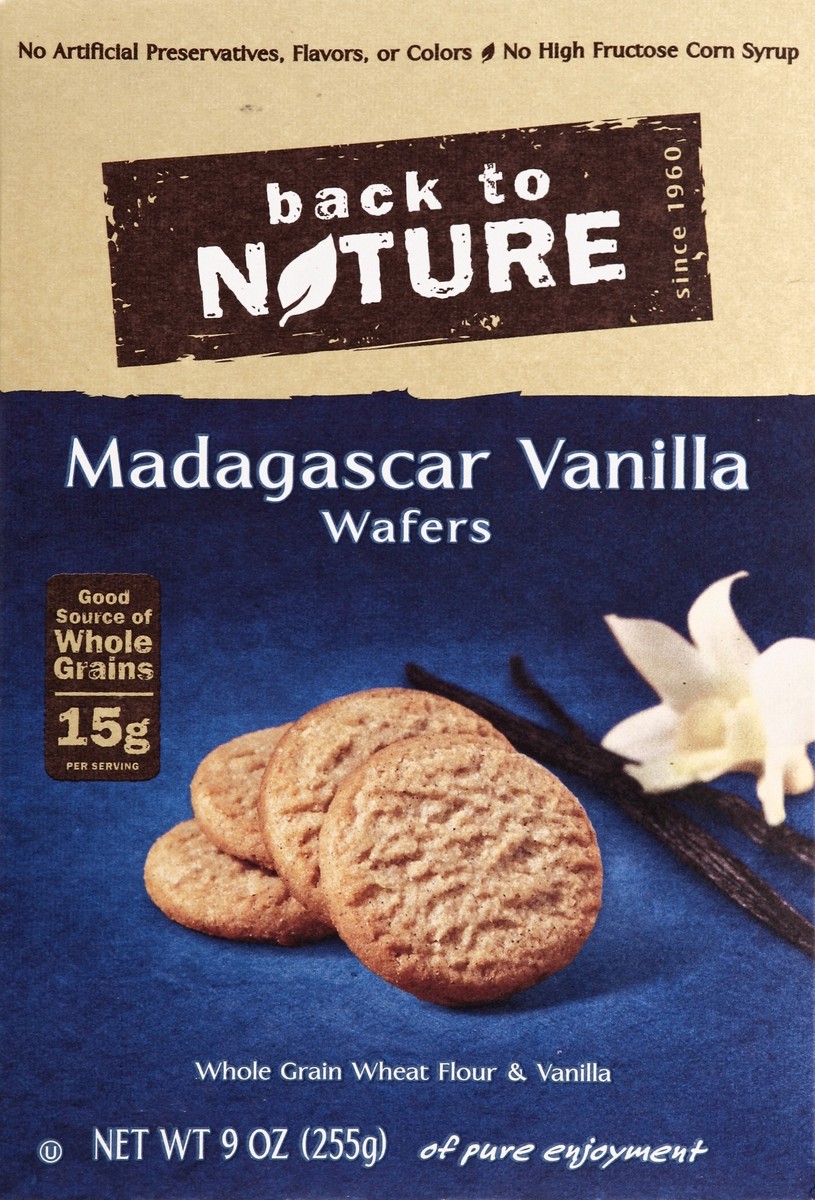 slide 4 of 4, Back to Nature Cookies Madagascar Vanilla Wafer, 9 oz