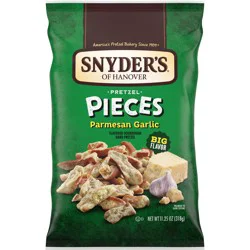 Snyder's of Hanover Parmesan Garlic Flavored Pretzel Pieces, 11.25 oz Bag