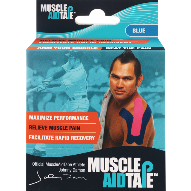slide 1 of 1, MuscleAidTape Blue Kinesiology Tape 1 ea, 1 ct