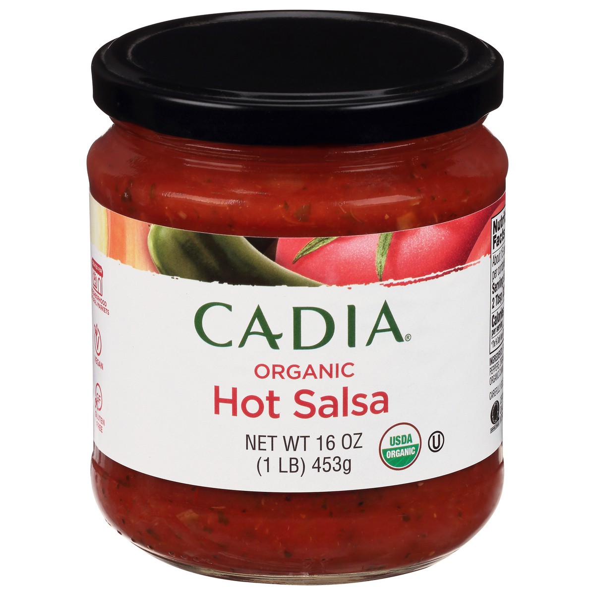 slide 5 of 14, Cadia Organic Hot Salsa 16 oz, 16 oz