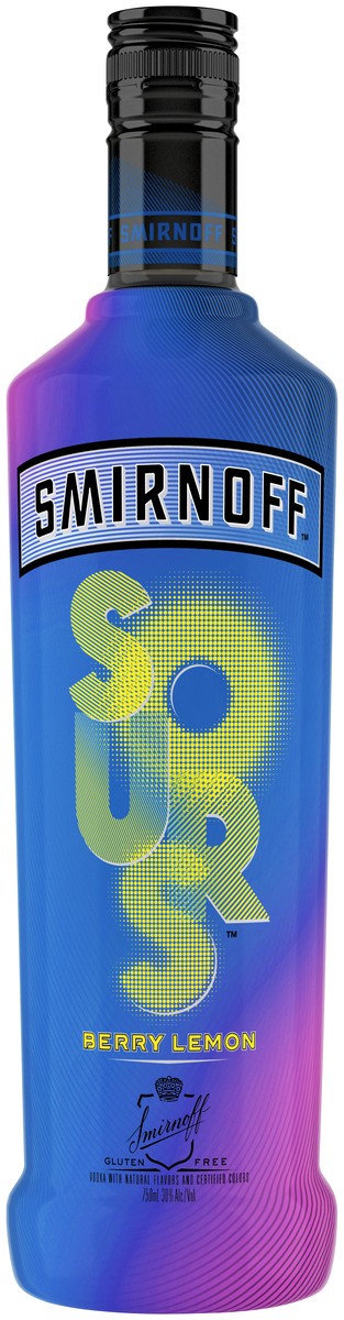 slide 1 of 4, Smirnoff Sours Berry Lemon Vodka, 750 ml