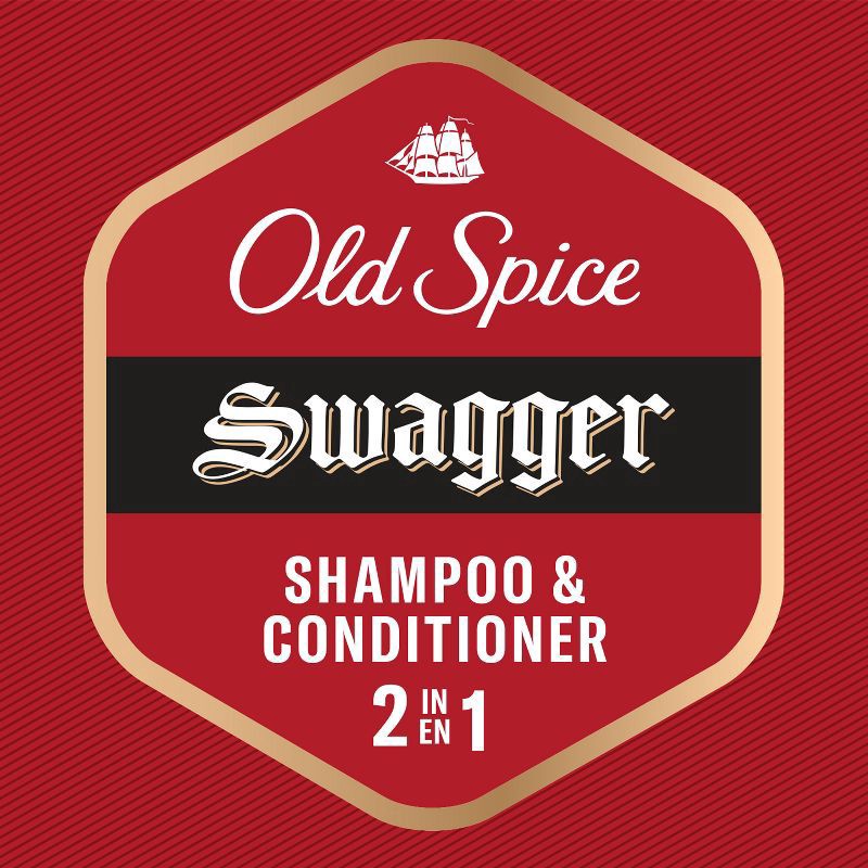 slide 9 of 10, Old Spice Swagger 2-in-1 Shampoo & Conditioner - Trial Size - 3 fl oz, 3 fl oz
