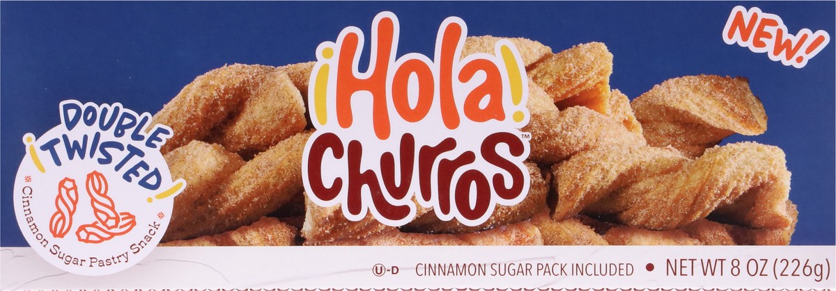 slide 10 of 12, Hola Churros! Double Twisted Cinnamon Sugar Pastry Snack 8 oz, 8 oz