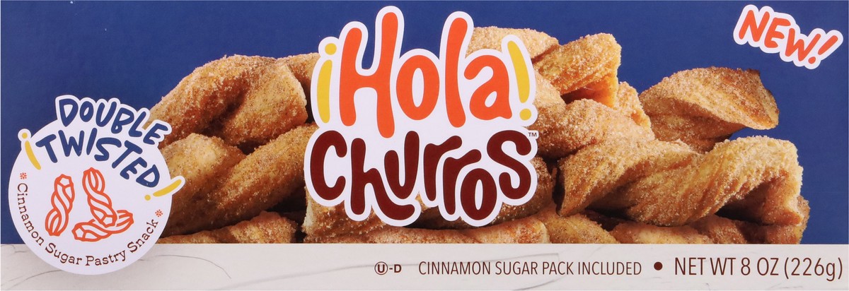 slide 2 of 12, Hola Churros! Double Twisted Cinnamon Sugar Pastry Snack 8 oz, 8 oz