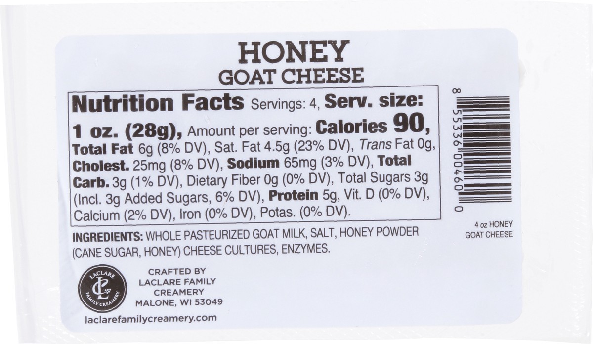 slide 2 of 14, LaClare Family Creamery Honey Goat Cheese 4 oz, 1 ct