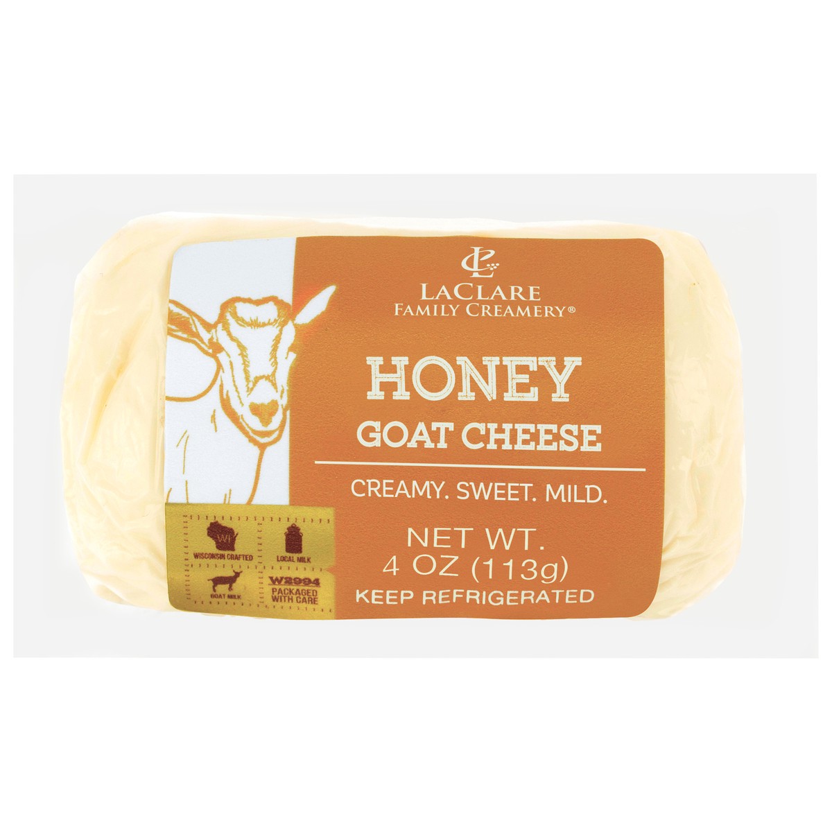 slide 12 of 14, LaClare Family Creamery Honey Goat Cheese 4 oz, 1 ct