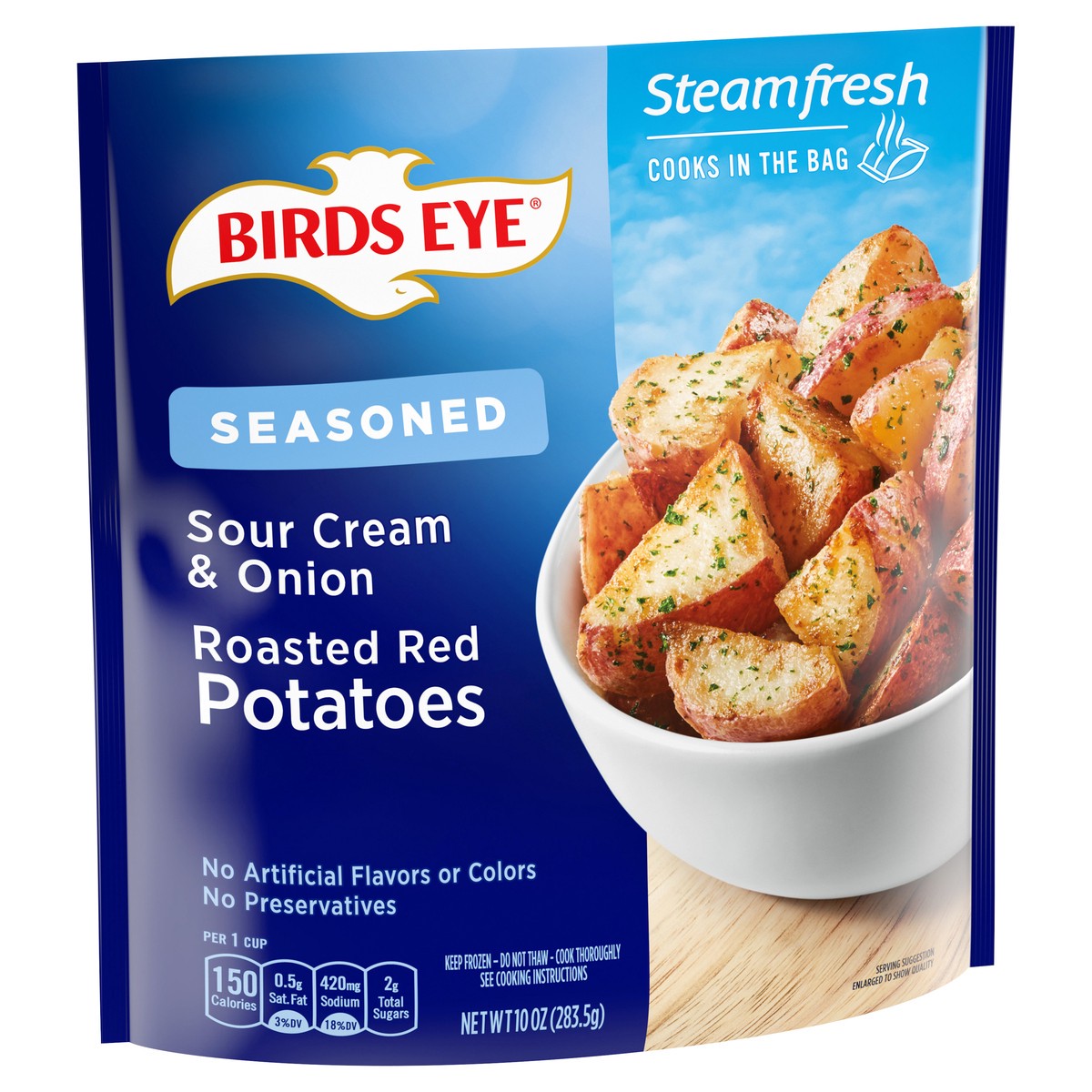 slide 7 of 8, Birds Eye Steamfresh Seasoned Sour Cream & Onion Roasted Red Potatoes 10 oz, 10 oz