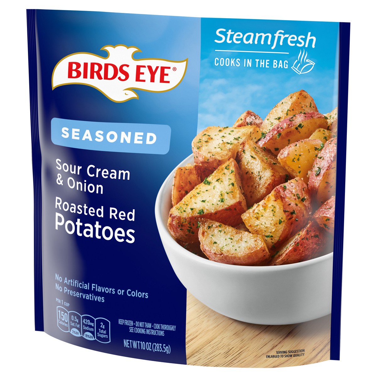 slide 4 of 8, Birds Eye Steamfresh Seasoned Sour Cream & Onion Roasted Red Potatoes 10 oz, 10 oz