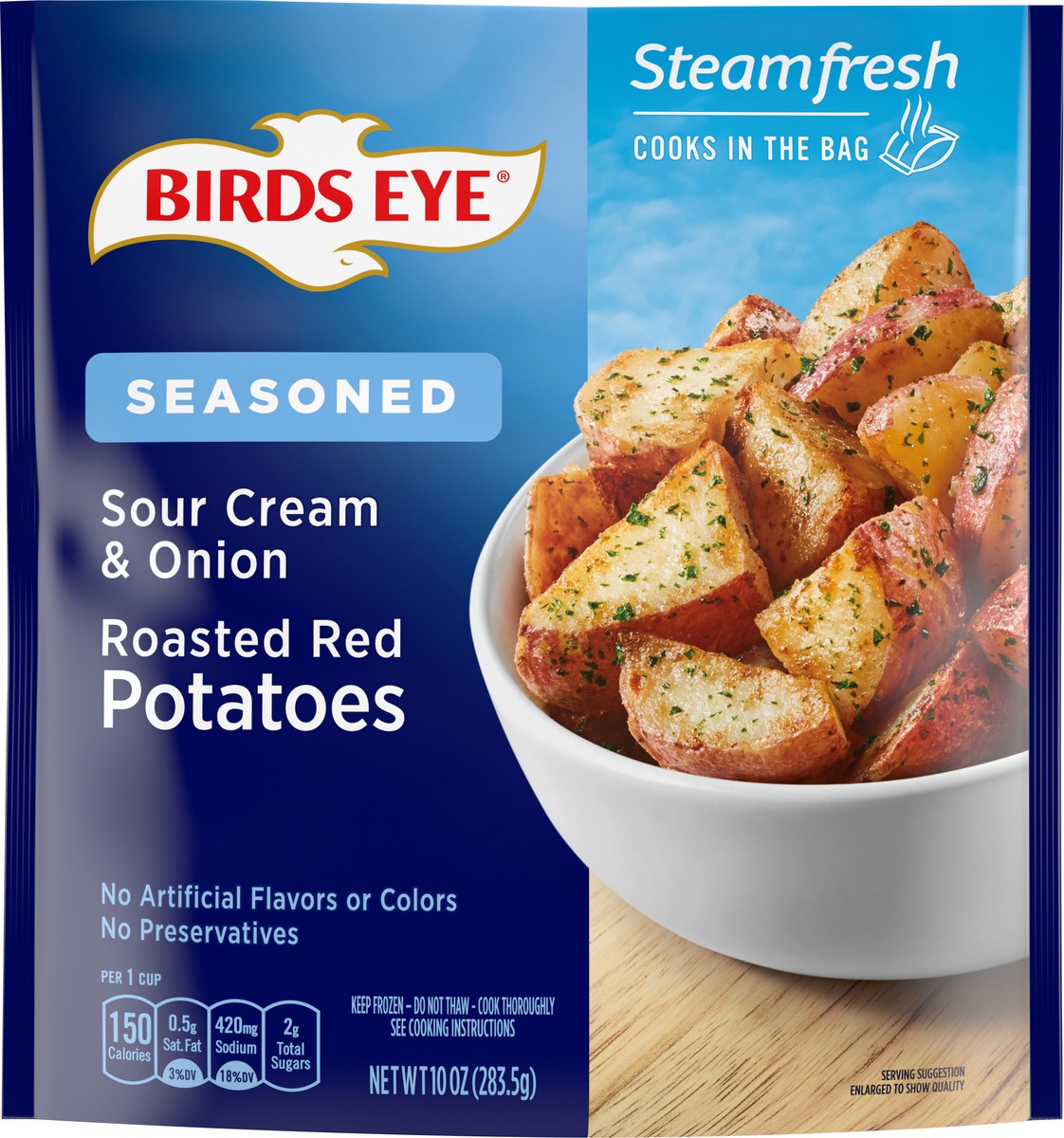 slide 3 of 8, Birds Eye Steamfresh Seasoned Sour Cream & Onion Roasted Red Potatoes 10 oz, 10 oz