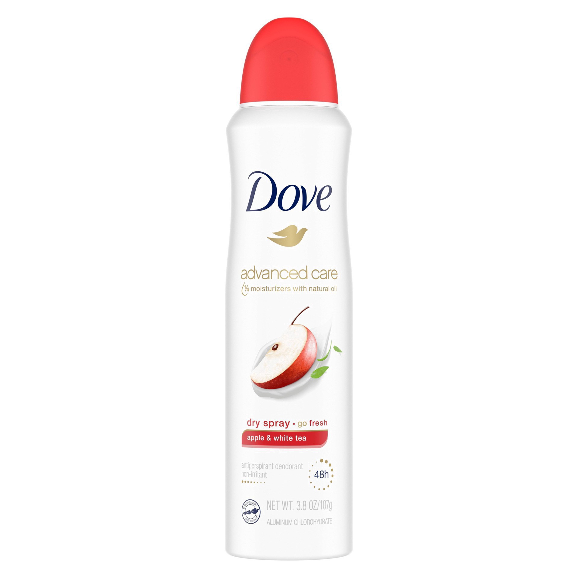 slide 28 of 61, Dove Advanced Care Antiperspirant Deodorant Spray Apple & White Tea, 3.8 oz, 3.8 oz