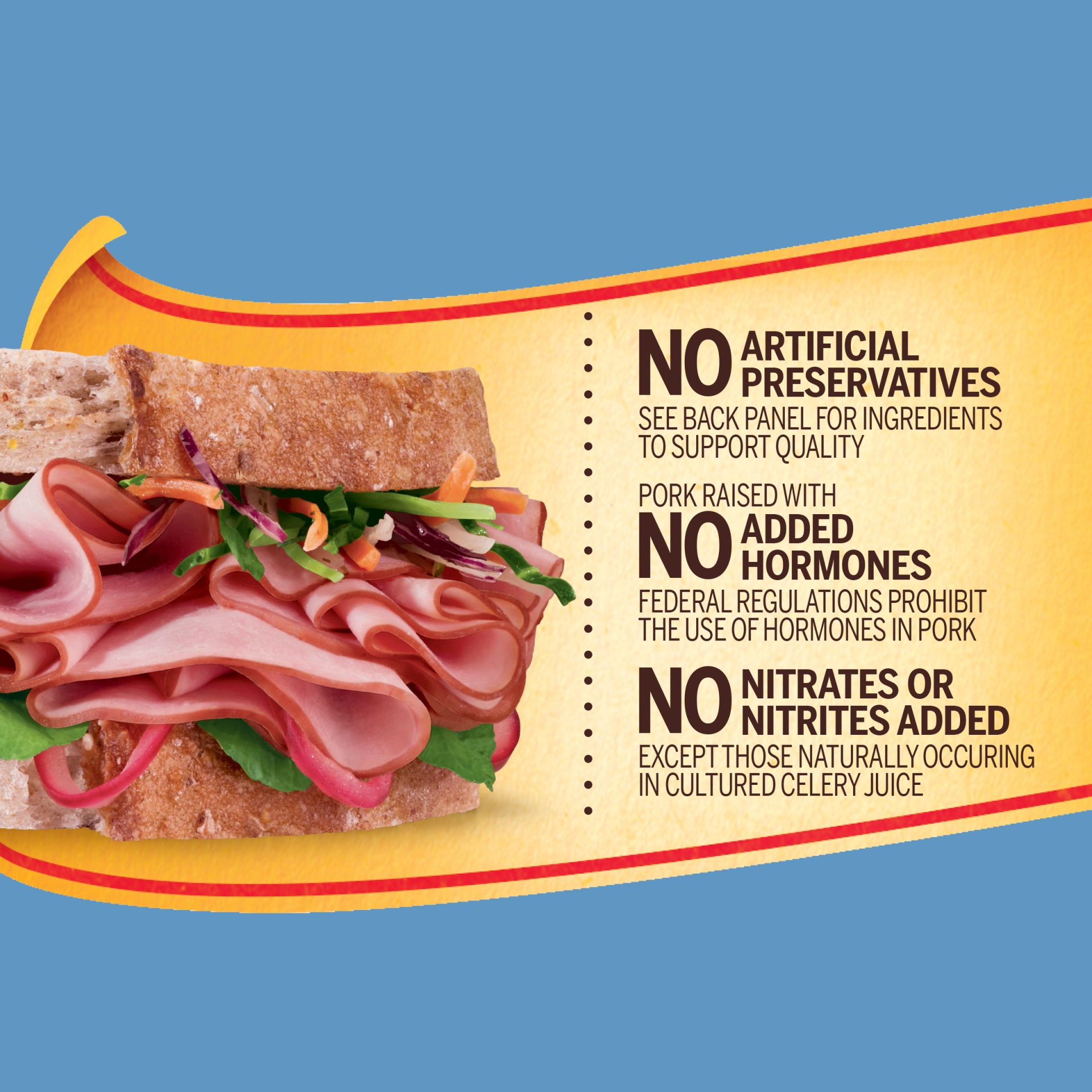 slide 4 of 9, Oscar Mayer Deli Fresh Smoked Uncured Ham Sliced Lunch Meat Tray, 9 oz