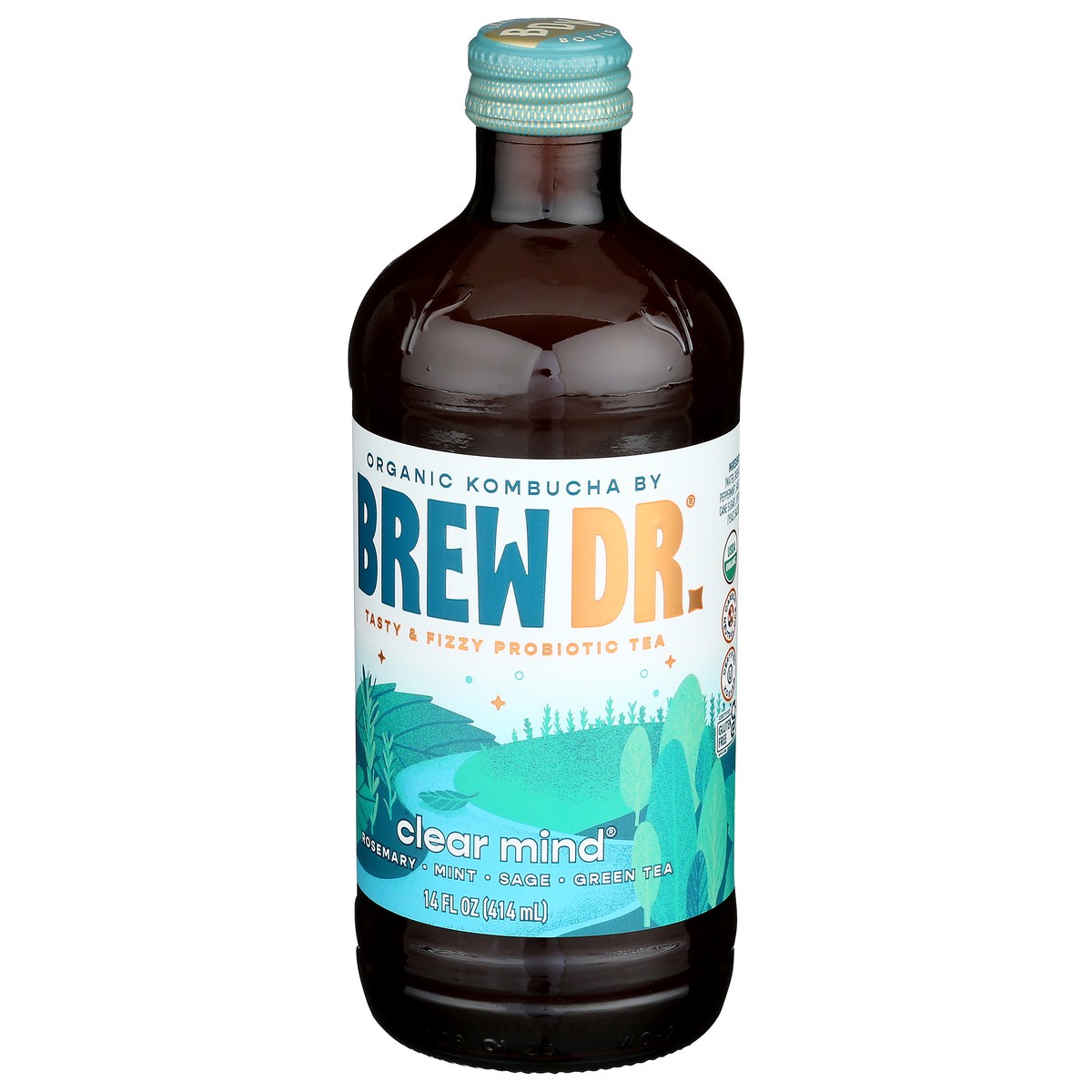 slide 2 of 9, Brew Dr. Brew Dr Kombucha Clear Mind - 14 fl oz, 14 fl oz