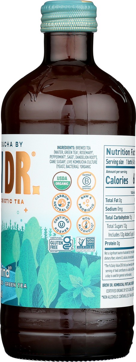 slide 4 of 9, Brew Dr. Brew Dr Kombucha Clear Mind - 14 fl oz, 14 fl oz