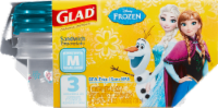 slide 1 of 1, Gladware Disney Frozen Sandwich Containers, 3 ct