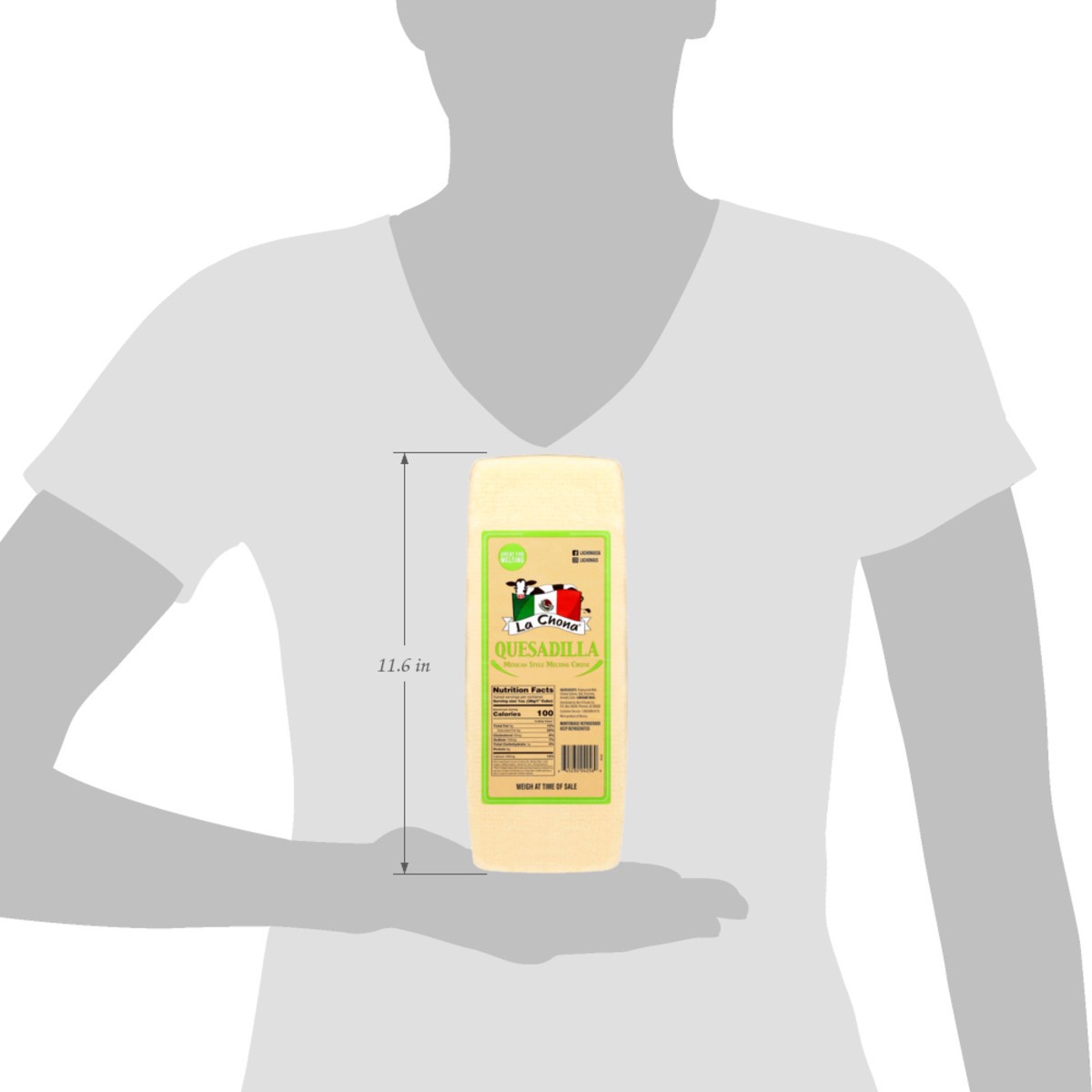 slide 3 of 14, La Chona Mexican Style Quesadilla Melting Cheese 1 Each, 1 ct