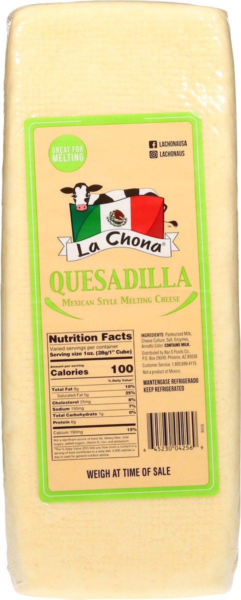 slide 4 of 14, La Chona Mexican Style Quesadilla Melting Cheese 1 Each, 1 ct