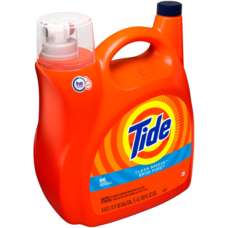 slide 2 of 2, Tide Clean Breeze High Efficiency Liquid Laundry Detergent, 138 fl oz