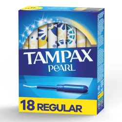 Tampax Pearl Regular Plastic Tampons Unscented