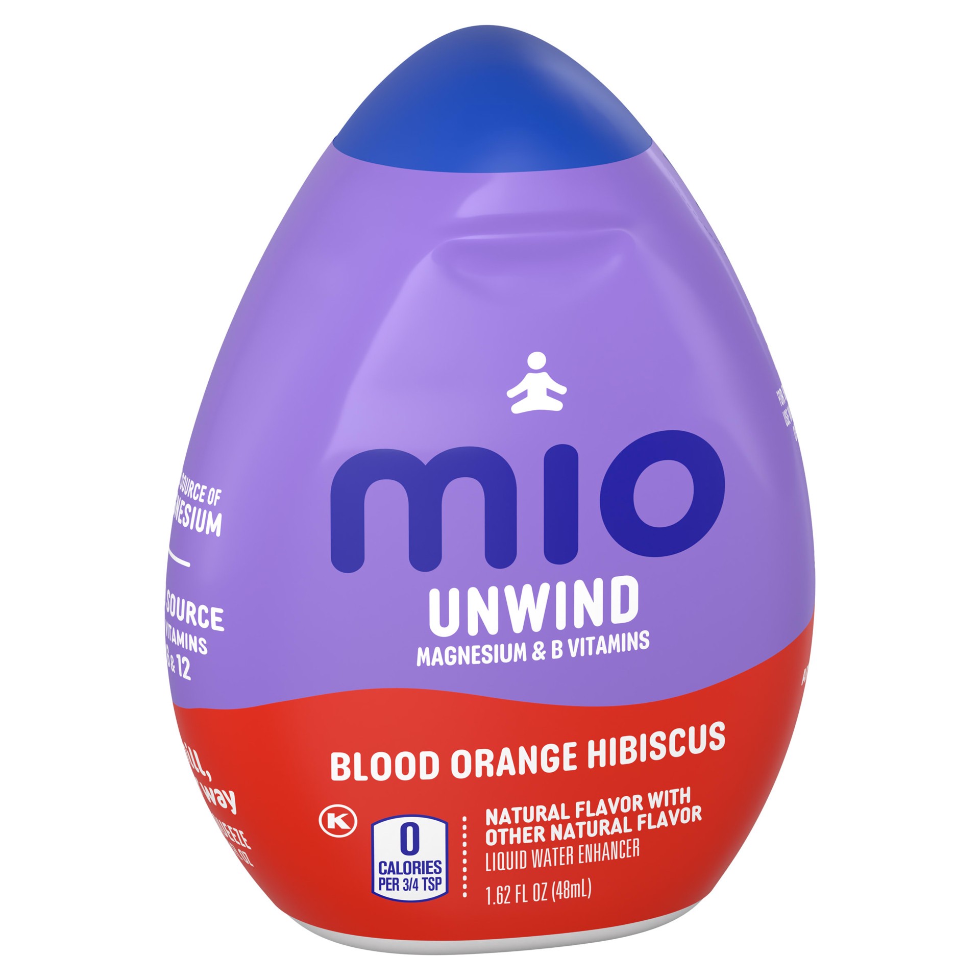 slide 3 of 8, mio Unwind Blood Orange Hibiscus Liquid Water Enhancer with Magnesium & B Vitamins, 1.62 fl oz Bottle, 1.62 fl oz