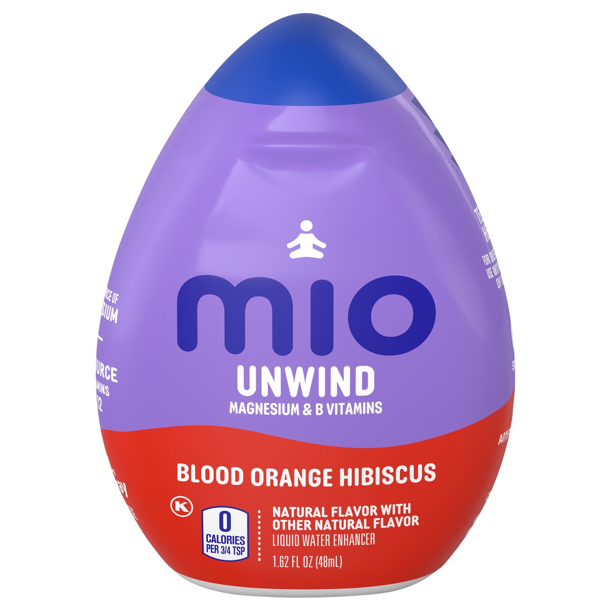 slide 1 of 8, mio Unwind Blood Orange Hibiscus Liquid Water Enhancer with Magnesium & B Vitamins, 1.62 fl oz Bottle, 1.62 fl oz