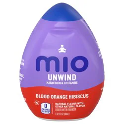 mio Unwind Blood Orange Hibiscus Liquid Water Enhancer with Magnesium & B Vitamins, 1.62 fl oz Bottle