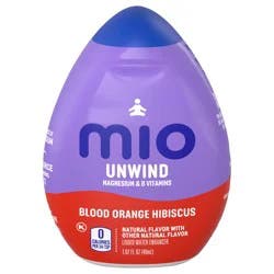 mio Unwind Blood Orange Hibiscus Liquid Water Enhancer with Magnesium & B Vitamins, 1.62 fl oz Bottle